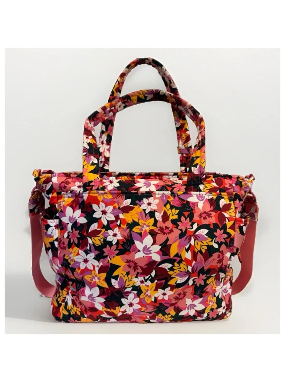 Vera Bradley Utility Tote Rosa Floral Recycled Cotton